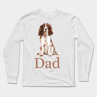 English Springer Spaniel Dog Dad, Dog Dad, Dog Daddy, Gift from the Dog, Dog Dad Gift, Dog Dad Present, Dog Daddy Present, Gift for Dog Dad, Present from the Dog Long Sleeve T-Shirt